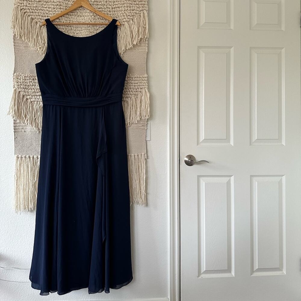 Amsale Navy Rory Gown